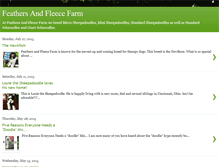 Tablet Screenshot of feathersandfleece.blogspot.com