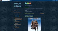 Desktop Screenshot of hard-to-find-songs-from-soundtracks.blogspot.com