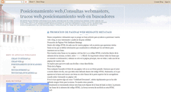 Desktop Screenshot of consultaswebmaster.blogspot.com