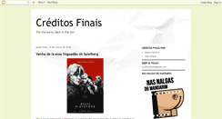 Desktop Screenshot of creditos-finais.blogspot.com