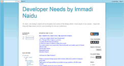 Desktop Screenshot of immadi-naidu.blogspot.com