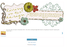 Tablet Screenshot of livinginhisdesign.blogspot.com