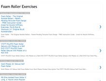 Tablet Screenshot of foamrollerexercises.blogspot.com