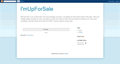 Desktop Screenshot of imupforsale.blogspot.com