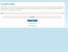 Tablet Screenshot of imupforsale.blogspot.com