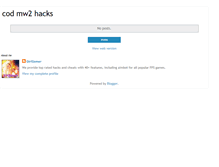 Tablet Screenshot of cod-mw2-hacks.blogspot.com
