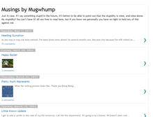 Tablet Screenshot of musingsbymugwhump.blogspot.com