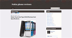 Desktop Screenshot of nokiaphonespecifications.blogspot.com