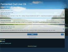 Tablet Screenshot of fermentedcodliveroil.blogspot.com