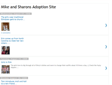 Tablet Screenshot of mikeandsharonsadoptionsite.blogspot.com