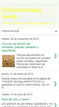 Mobile Screenshot of elnutricionistaverde.blogspot.com