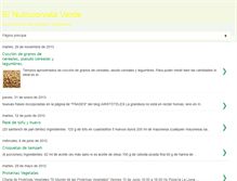 Tablet Screenshot of elnutricionistaverde.blogspot.com