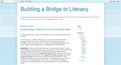 Desktop Screenshot of buildingabridgetoliteracy.blogspot.com