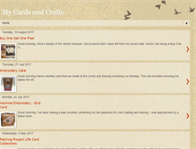 Tablet Screenshot of mycardsandcrafts.blogspot.com