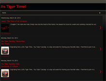 Tablet Screenshot of itstigertime.blogspot.com