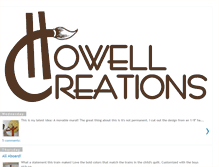 Tablet Screenshot of howellcreations.blogspot.com