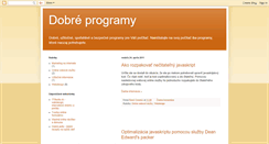 Desktop Screenshot of dobre-programy.blogspot.com