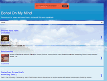 Tablet Screenshot of boholonmymind.blogspot.com