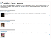 Tablet Screenshot of mistyhavenalpacas.blogspot.com