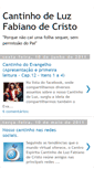 Mobile Screenshot of cantinhodeluzfabianodecristo.blogspot.com