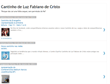 Tablet Screenshot of cantinhodeluzfabianodecristo.blogspot.com