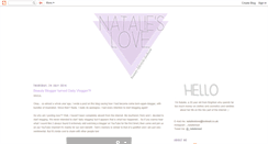 Desktop Screenshot of natalieslove.blogspot.com