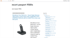 Desktop Screenshot of escortpassport9500ix-review.blogspot.com