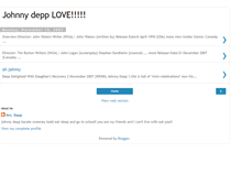 Tablet Screenshot of lovejohnnydepp101.blogspot.com