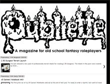 Tablet Screenshot of oubliettemagazine.blogspot.com