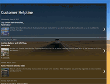 Tablet Screenshot of customerhelplinenumber.blogspot.com