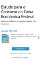 Mobile Screenshot of estudeparaoconcursodacaixa.blogspot.com