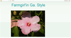 Desktop Screenshot of farmgirlingastyle.blogspot.com