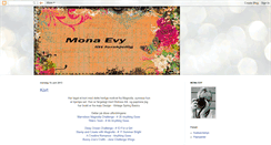 Desktop Screenshot of monaevy.blogspot.com