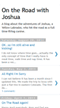 Mobile Screenshot of ontheroadwithjoshua.blogspot.com