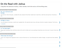 Tablet Screenshot of ontheroadwithjoshua.blogspot.com