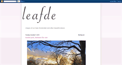 Desktop Screenshot of leafde.blogspot.com