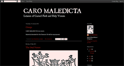 Desktop Screenshot of caromaledicta.blogspot.com