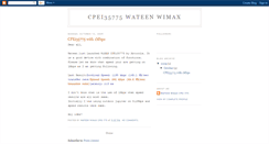Desktop Screenshot of cpei35775wateenwimax.blogspot.com