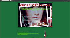 Desktop Screenshot of kedai-oriflame.blogspot.com