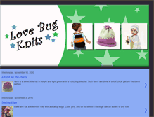 Tablet Screenshot of lovebugknits.blogspot.com