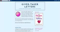 Desktop Screenshot of givertakerletters.blogspot.com