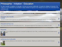 Tablet Screenshot of philosophie-initiation-education.blogspot.com