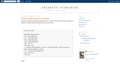 Desktop Screenshot of antarcticsubmarine.blogspot.com