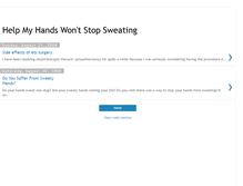 Tablet Screenshot of hand-sweat-cure.blogspot.com