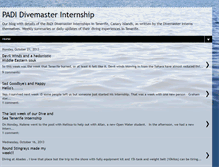 Tablet Screenshot of padi-divemaster-internship.blogspot.com