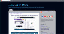 Desktop Screenshot of developer-dave.blogspot.com