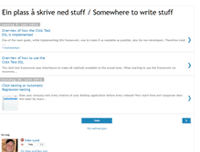 Tablet Screenshot of einplassskrivenedstuff.blogspot.com
