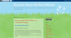 Desktop Screenshot of heavenscent-herbalpillows.blogspot.com