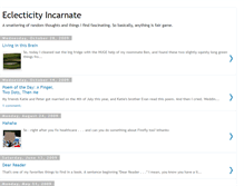 Tablet Screenshot of eclecticityincarnate.blogspot.com