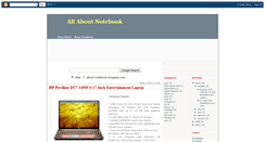 Desktop Screenshot of about-notebook.blogspot.com